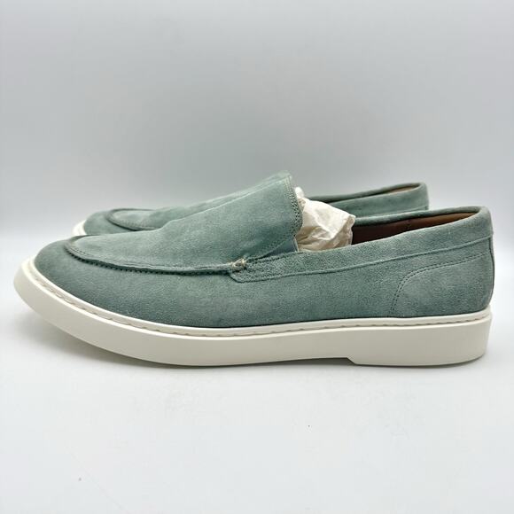 Allen Edmonds Mens Hayes Venetian Oxfords US 12 D Sage Green Suede GUC - Picture 8 of 15